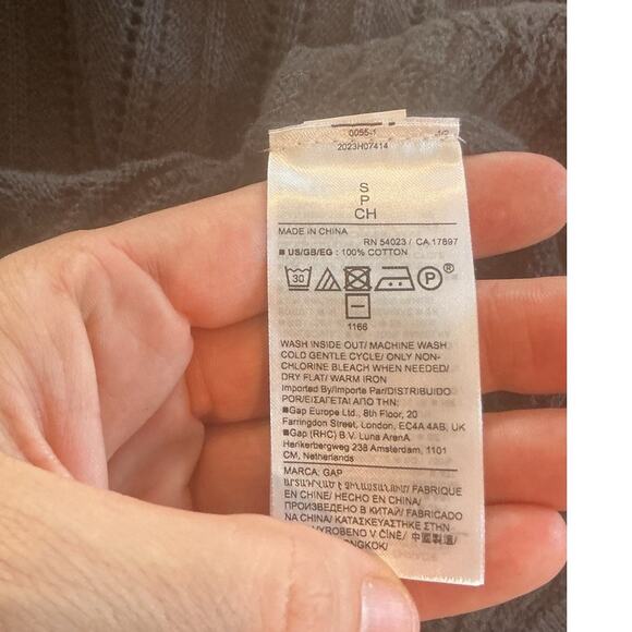 Gap Womens Short Sleeve Sweater Dress Size Small Cotton Black Fall Preppy NEW - Picture 9 of 13